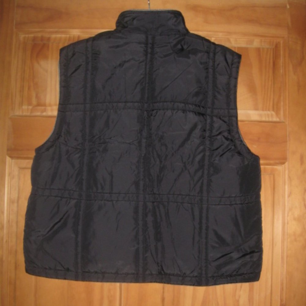 NY & Co Black/Gray Reversible Vest - Picture 2 of 4